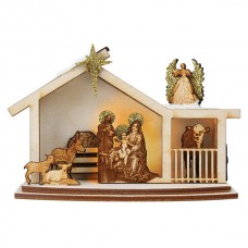 NEW - Ginger Cottages Wooden Ornament - Ginger Nativity
